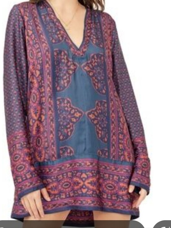 Free People Dresses & Skirts - Free People Boho V-Neck Tunic Dress